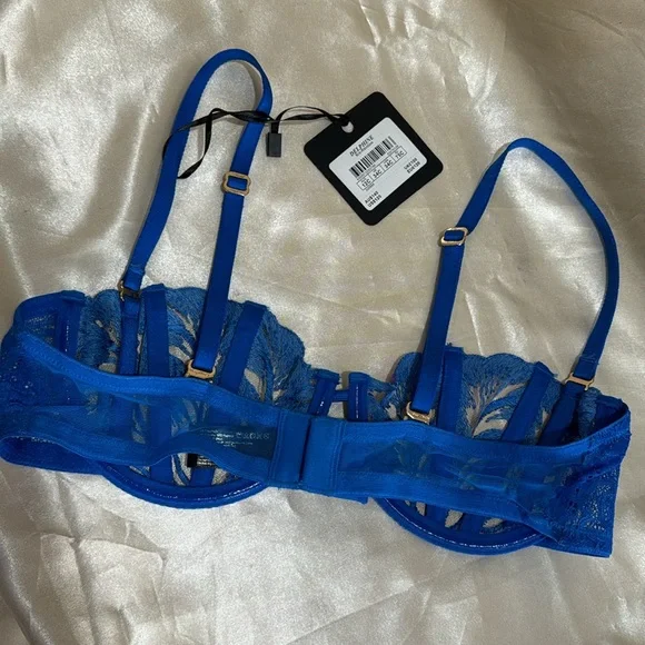Honey Birdette Blue Rainbow Delphine Bra - Picture 6 of 9